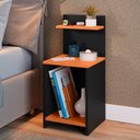 Ver imagem 2 de Kit Quarto 2 Mesas Cabeceira Nicho Prateleira Sapateira Vertical Organizadora 18 Pares Calçados-rpm
