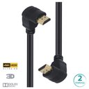 Ver imagem 5 de Cabo Hdmi 2.0 4k Ultra Hd 3d Conexao Ethernet Conectores 90* 2 Metros - H20b90-2