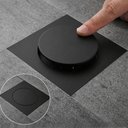 Ver imagem 2 de Ralo para Banheiro 10x10 Click Preto Fosco