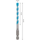 Ver imagem 3 de Broca Expert Multi Construction 6 X 150 Mm Hex-9 Bosch