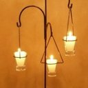 Ver imagem 3 de Castiçal 3 Pingentes 65 Cm Decoração Candelabro Vela Branca