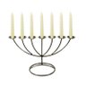 Menorah Castiçal 7 Braços Velas brancas 32 cm X 19cm Velitas - 1