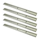 Ver imagem 1 de Kit 5 Ralo Grelha Linear Caixilho em Alumínio Bege 8x100cm