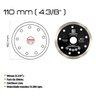 Elite - Kit 3 Discos de Corte Diamantado 110mm Contínuo Liso Samurai - 2