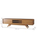 Ver imagem 3 de Rack para TV Valen 180cm MDP Retrô Amadeirado Lukaliam Móveis