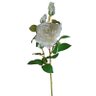 Kit 6 Rosas Brancas artificiais em Silicone super delicada - 2