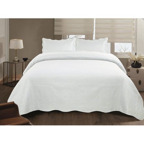 Jogo de Colcha Ultrassonic Urban Casal 220x240cm - Branca