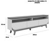 Rack Bancada Serena 3 Gavetas para Tv de 75" Polegadas Cumaru - 2