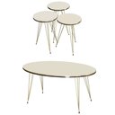 Ver imagem 1 de Conjunto de Mesa de Centro 4 Peças - Bege Claro