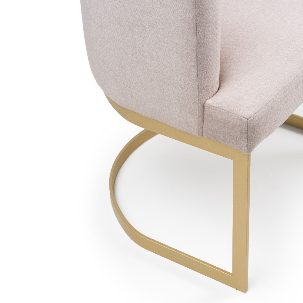 Cadeira Bistrô Estofado Várias Cores Base Aço Carbono Prata - Datelli Design - 6