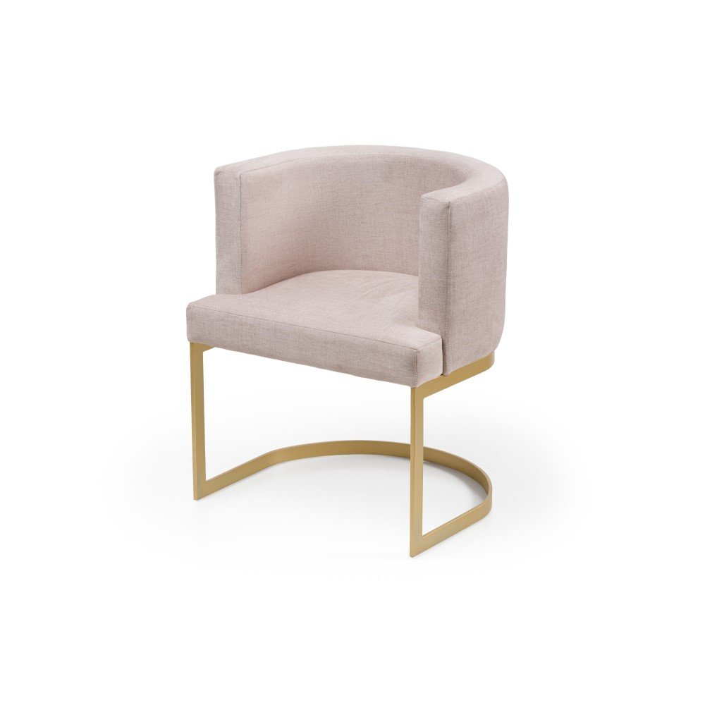 Cadeira Bistrô Estofado Várias Cores Base Aço Carbono Prata - Datelli Design - 4