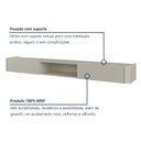 Ver imagem 4 de Aparador Suspenso Apolo 100% MDF 2 Gavetas 180cm Branco/Off White