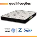 Ver imagem 6 de Cama Box Casal Colchão Espuma 138x188x50cm Polar Branco / Preto