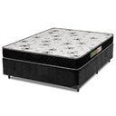 Ver imagem 1 de Cama Box Casal Colchão Espuma 138x188x50cm Polar Branco / Preto
