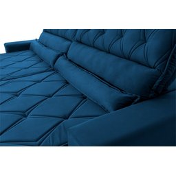 Sofá Retrátil Reclinável 300cm Albany Suede Velut com Molas Ensacadas - King House - 7