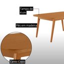 Ver imagem 5 de Mesa Copper com 4 Cadeiras Lira Retangular MDF 120cm Grafite Moderna