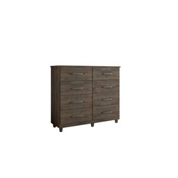 Cômoda com 8 Gavetas Moderna para Espaço e Organização - Nogal - 1