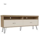Ver imagem 3 de Sala de Estar Conjunto Rack Tv 65'' Mesa Apoio e Centro Liberty Carvalho | Off White