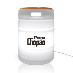 Banco com Luminária o Poderoso Chopão White Branco