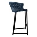 Ver imagem 4 de Banqueta Reis em Corda Náutica e Base em Alumínio Preta para Área Gourmet Externa Preta