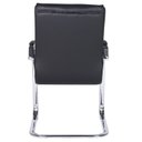 Ver imagem 6 de Kit com 4 Cadeiras Office Base Fixa em Aço Cromado e Couro Ecologico Austin Preto