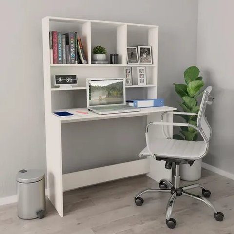 Escrivaninha com Nichos José 100% Mdf - Único