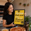 Ver imagem 3 de Quadro Área Gourmet,Restaurante"a Melhor Rede Social...":A4