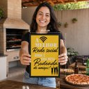 Ver imagem 2 de Quadro Área Gourmet,Restaurante"a Melhor Rede Social...":A4