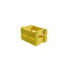 Caixote de Feira Amarelo em Madeira 29.5x21x18.5cm kit com 3 - 1