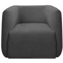 Ver imagem 2 de Kit 2 Poltronas para Sala e Escritório Decorativas Maliva Veludo Cinza