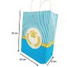 Sacola de Papel Personalizada Realeza Coroa Azul-90 Unidades - 2