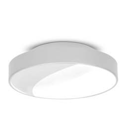 Plafon 7651 Branco-25x7cm-2L-Soq E27 Max 25W-Bivolt - 1