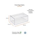 Ver imagem 2 de Caixa Porta Papel Toalha Interfolha Transparente 2,6l