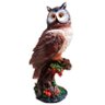 Coruja No Tronco Símbolo Sabedoria Sorte Estátua Decoração - 1