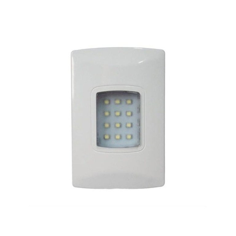 Luminária Luz Emergência Led 100lumens Embutir 4x2
