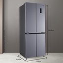 Ver imagem 4 de Geladeira Refrigerador Hq Frost Free Inverter Multidoor 426 Litros Cinza Hq-426mdff 220v