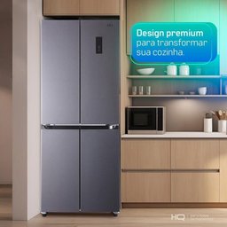 Geladeira Refrigerador Hq Frost Free Inverter Multidoor 426 Litros Cinza Hq-426mdff 220v - 8 Geladeira Refrigerador Hq Frost Free Inverter Multidoor 426 Litros Cinza Hq-426mdff 220v - 8