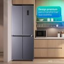 Ver mais imagens de Geladeira Refrigerador Hq Frost Free Inverter Multidoor 426 Litros Cinza Hq-426mdff 220v