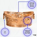 Ver imagem 3 de Champanheira Balde Cobre Oval Sofisticada Floral - 10 Litros