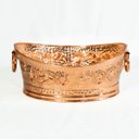 Ver imagem 1 de Champanheira Balde Cobre Oval Sofisticada Floral - 10 Litros