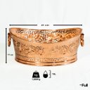Ver imagem 4 de Champanheira Balde Cobre Oval Sofisticada Floral - 10 Litros