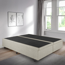 Ver imagem 5 de Cama Box Baú Casal Bipartido 138x188x42cm Courino Linho com Pistão a Gás