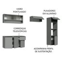 Ver imagem 5 de Armário de Cozinha Completa 260cm Suspenso Nice Madesa 11
