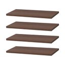Ver imagem 2 de Kit 4 Prateleiras 30 X 15cm Nogal Suporte Invisível