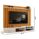Ver imagem 6 de Painel Tv 75 Pol 207cm Bancada Suspensa para Sala Elvano M20 - D’Rossi