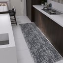 Ver imagem 2 de Tapete Passadeira 1,30 X 0,45 Cinza Cozinha Banheiro Corredor Decorativa Rústica Antiderrapante