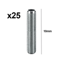 Ver imagem 2 de Kit Com 25 Niples De Ferro Rosca M10 10mm Para Lustre