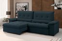 Ver imagem 1 de Sofá Alion 2,15m Retrátil e Reclinável Suede Petróleo - Xflex Sofás