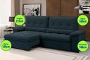 Ver imagem 2 de Sofá Alion 2,15m Retrátil e Reclinável Suede Petróleo - Xflex Sofás