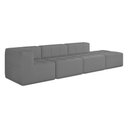 Ver imagem 1 de Sofá Modulado 4 Lugares 308cm Espuma D33 Multimóveis Cr45357 Cinza